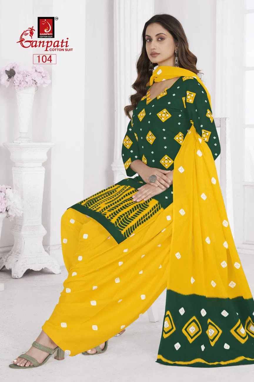 Shibori Special Vol 01 By Ganpati Heavy Cotton Printed Dress Material Online Wholesale
